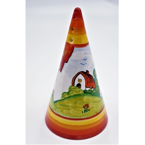 182 - CERAMIC 15.5cm (Hand Painted) CONICAL SUGAR SHAKER (Limited Edition) By Emilio James