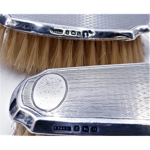 3 - SILVER (Hallmarked) ART DECO  1928 HAIR & CLOTHES BRUSH