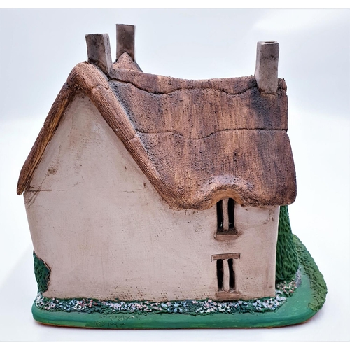 37 - CORNISH Large 20cm x 24cm x 23cm TERRACOTTA HOUSE 1977