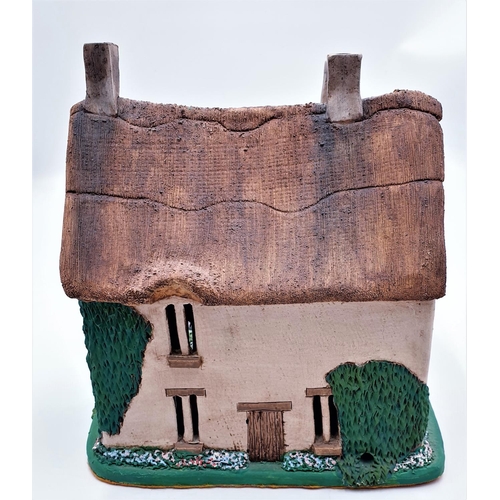 37 - CORNISH Large 20cm x 24cm x 23cm TERRACOTTA HOUSE 1977