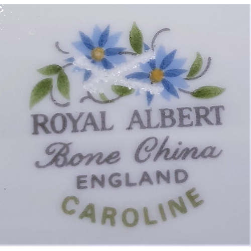 67 - ROYAL ALBERT CHINA 23cm x 19cm OVAL SERVING DISHES (3) IN THE CAROLINE DESIGN (Marked 2nds)