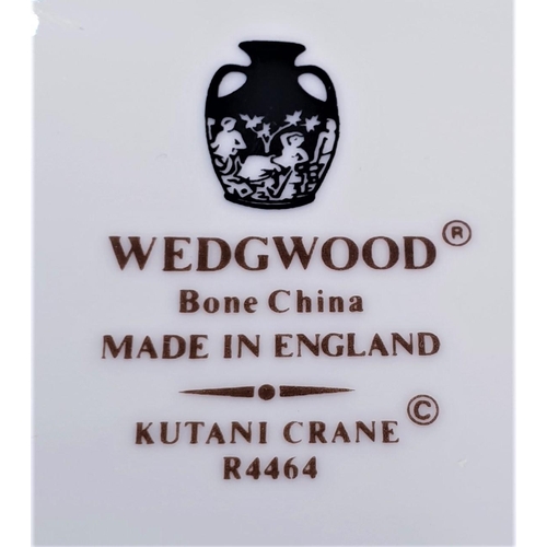 100 - WEDGWOOD CHINA BREAD/BUTTER PLATE IN THE KUTANI CRANE DESIGN