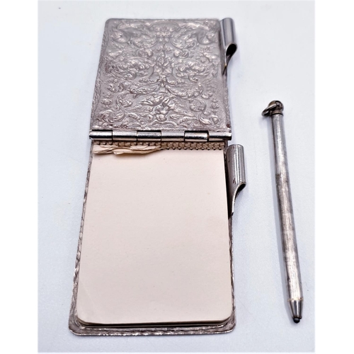 143 - WHITE METAL AIDE-MEMOIRE ORIGINAL FITTINGS/BIRDS And CHURUBS  (Old).
(Aide-mémoire,