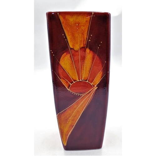 675 - ANITA HARRIS ART POTTERY Large 25cm VASE  Signed In Gold By Anita Harris. (Unique One Off Design By ... 