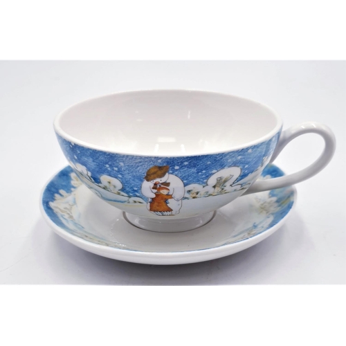 692 - PORTMEIRION CHINA BREAKFAST CUP & SAUCER FEATURING JAMES AND THE SNOWMAN