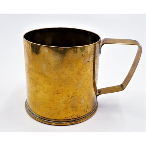 693 - BRASS TRENCH ART MUG