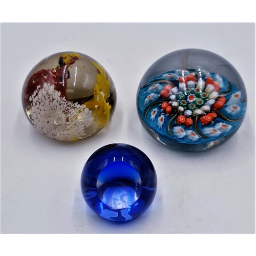 697 - GLASS PAPERWEIGHTS (3) Including CAITHNESS