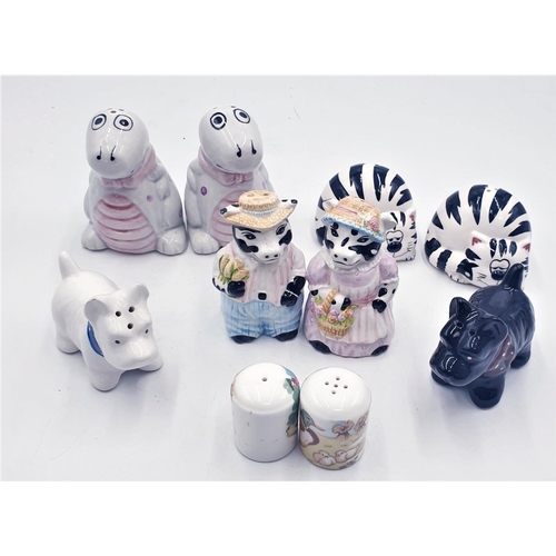 700 - SALT & PEPPERS POTS (6) Including DOGS,CATS & ANIMALS