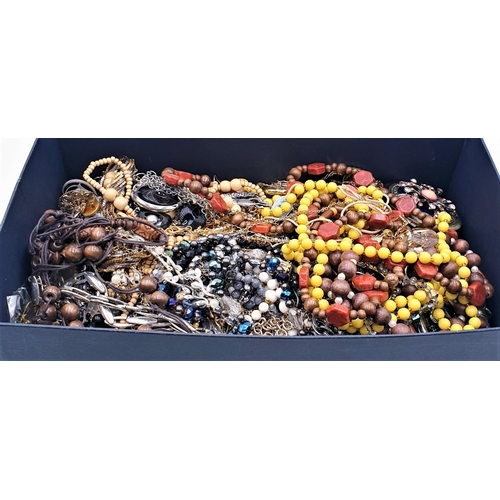 712 - BOX CONTAINING A Qty Of COSTUME JEWELLERY (Total Weight 5.80 kg)