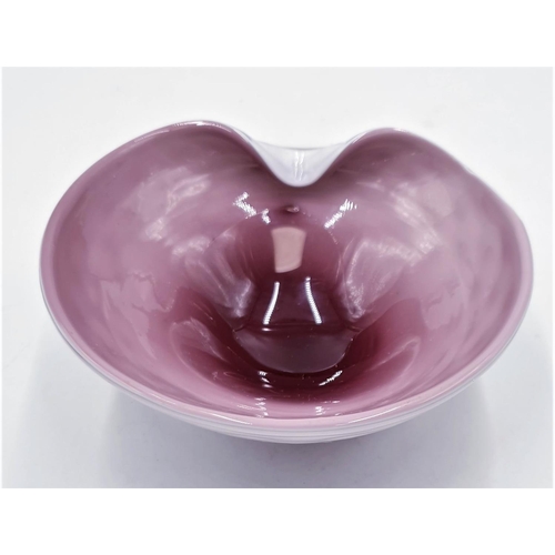 799 - MURANO PINK GLASS DISH