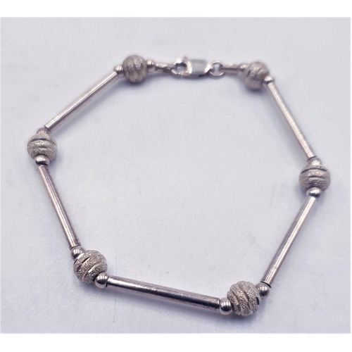 804 - SILVER (925) KNOT BRACELET  (Boxed)