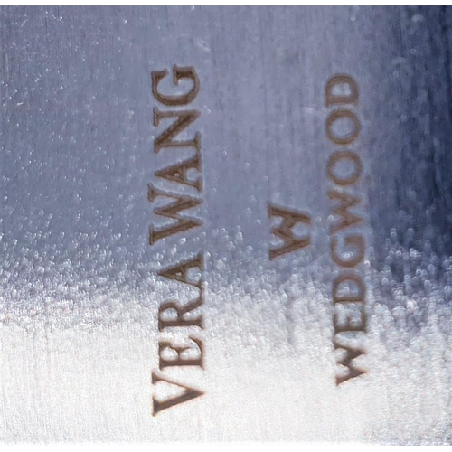 85 - WEDGWOOD WHITE METAL 23.5cm x 16.5cm TRAY By Designer Vera Wang