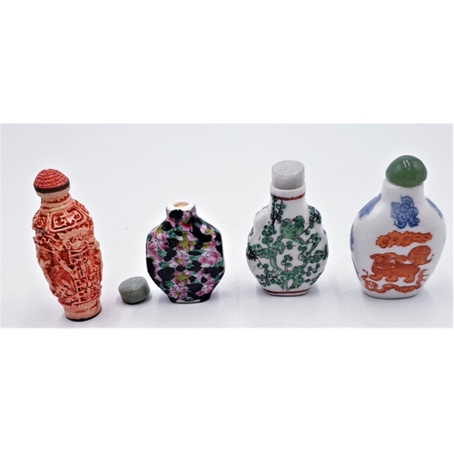 86 - ORIENTAL POISON/SCENT BOTTLES (4)