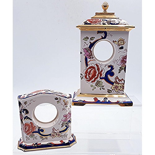 14 - MASON'S IRONSTONE 23cm x 15cm x 10cm CLOCK CASE IN THE GOLDEN MANDALAY DESIGN (Hand Gilded In 22ct G... 