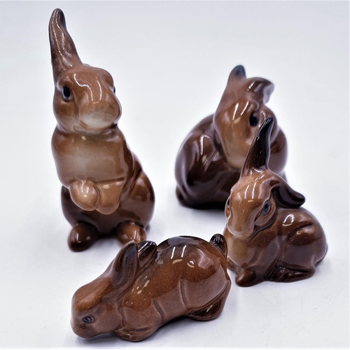 758 - BESWICK MODELS OF FOUR RABBITS