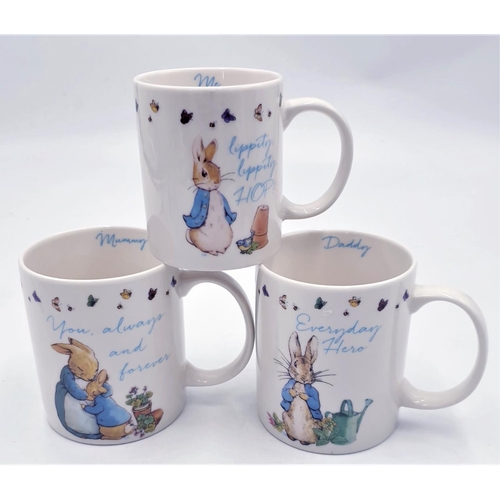 772 - CHINA BEATRIX POTTER MUGS (3) 