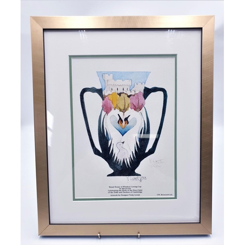 782 - MOORCROFT Signed PRINT (Limited Edition 500 This One Being No 49 ) 