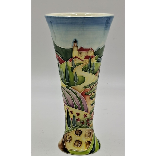 104B - OLD TUPTON WARE TUBELINED 20cm TRUMPET VASE IN THE TUSCANY DESIGN (Product Code No 1620) (Original B... 