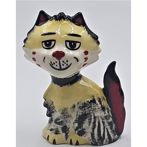 183 - LORNA BAILEY 13.5cm MODEL OF SHAGGY THE CAT Signed By Lorna Bailey