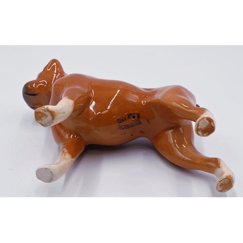 20 - BESWICK 7.6cm MODEL OF A BOXER DOG (Model No 1852) (Tan Colourway) 1962/75 Designed By Mr Arthur Gre... 