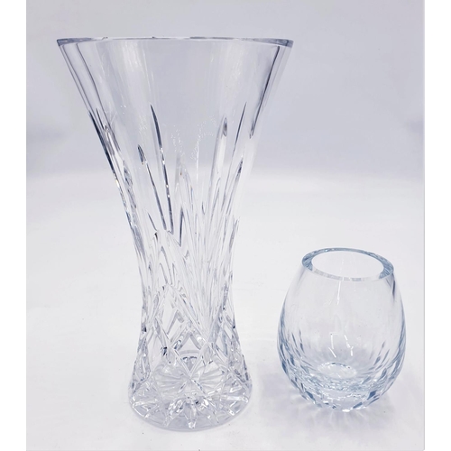 206 - GLASS VASES (2) (Tallest Being 25cm)