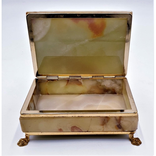 220 - ONYX JEWELLERY CASKET (Old)