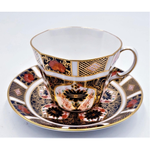 48 - ROYAL CROWN DERBY CHINA Large CUP & SAUCER IN THE IMARI 1128 DESIGN