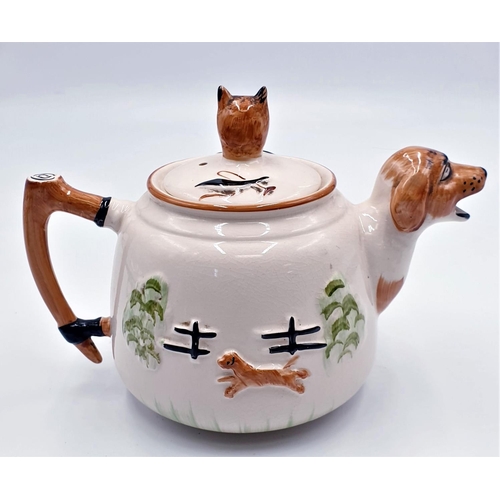 556 - PRICE & KENSINGTON HUNTSMAN FOX TEAPOT