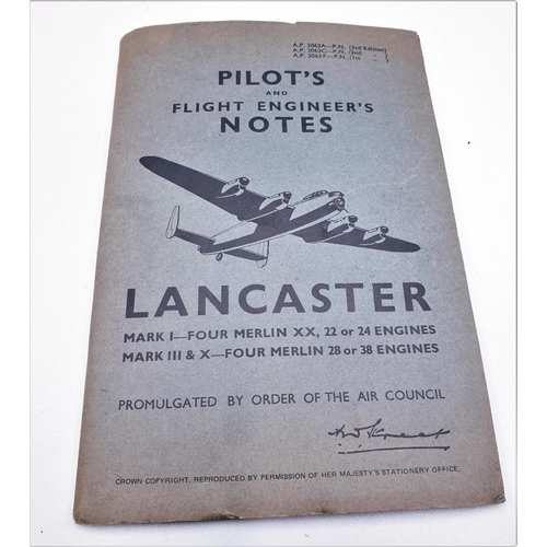 603 - R.A.F. PILOTS NOTES 3rd Edition -LANCASTER BOMBER