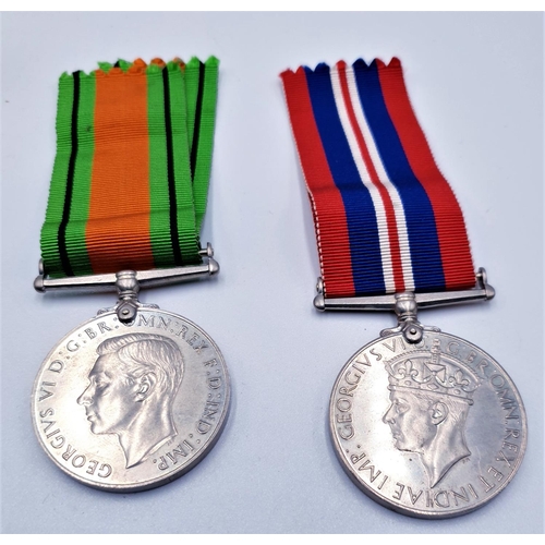 605 - WWII DEFENCE And WARE MEDALS (Boxed And Papers)