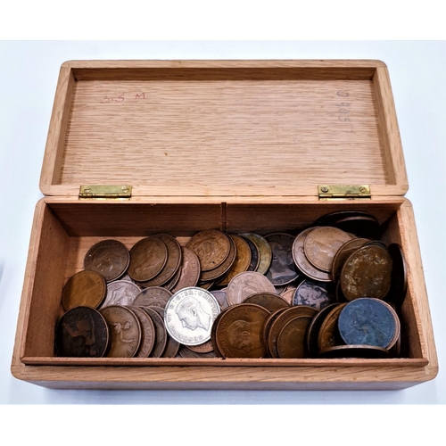 664 - BOX CONTAINING A Qty Of COINAGE,Etc