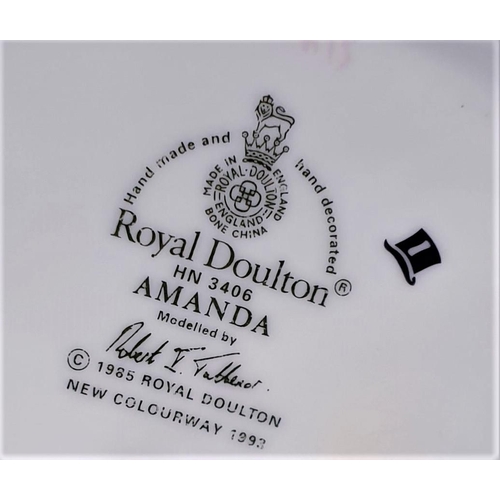 68 - ROYAL DOULTON 13.3cm  FIGURINE 'AMANDA' HN 3406 1993/99 Designed By Mr Robert Tabbenor For THE VANIT... 