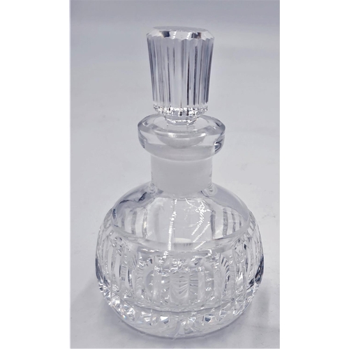 722 - CRYSTAL GLASS SCENT BOTTLES (2)