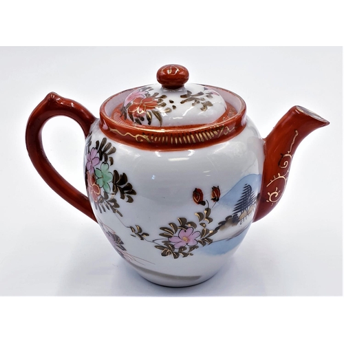 766 - CERAMIC ORIENTAL Small TEAPOT