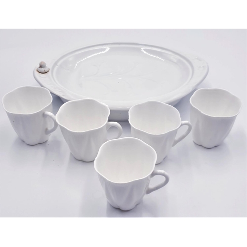 771 - SHELLEY CHINA WARMING DISH ,Plus CUPS (5)