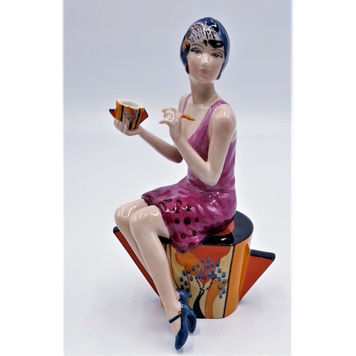 78 - PEGGY DAVIES STUDIO'S 23cm ART DECO CHARACTER 'ART DECO IMITATING LIFE' FIGURINE Modelled By Mr Andy... 