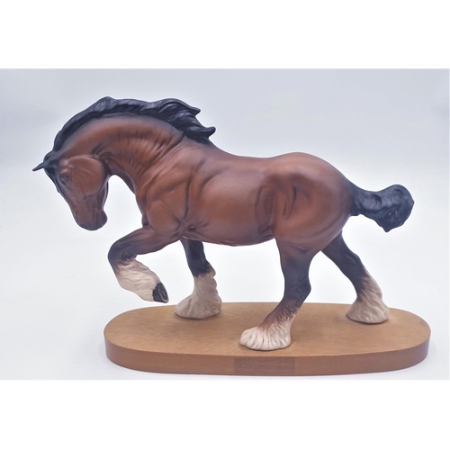 164 - BESWICK 19.1cm MODEL OF A SHIRE HORSE 