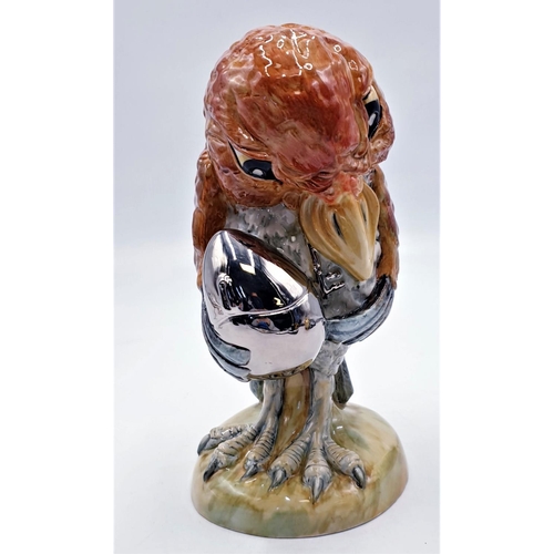 637 - PEGGY DAVIES CERAMICS Large 26cm (Hand Painted) MODEL OF A GROTESQUE BIRD 