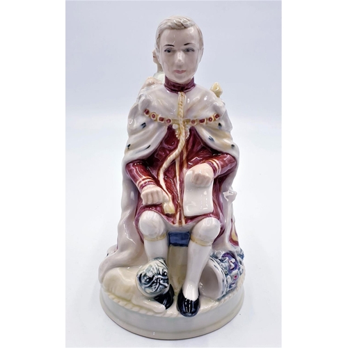 638 - PEGGY DAVIES CERAMICS 23 cm x 13 cm CHARACTER FIGURINE (Decorators Colour Trial ,Sample Piece)