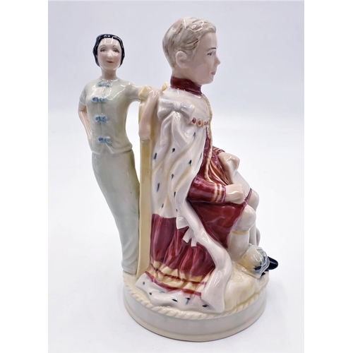 638 - PEGGY DAVIES CERAMICS 23 cm x 13 cm CHARACTER FIGURINE (Decorators Colour Trial ,Sample Piece)