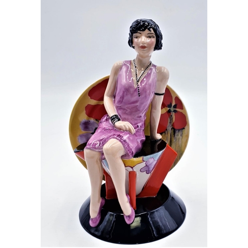 641 - PEGGY DAVIES STUDIO'S 23cm x 15cm FIGURINE OF THE FAMOUS DESIGNER 