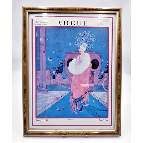 652B - FRAMED VOGUE ART DECO LADY