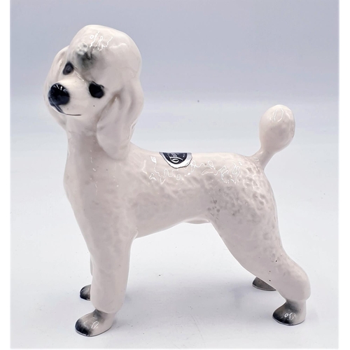 108 - TRENTHAM ART WARE 16cm x 13cm MODEL OF A POODLE