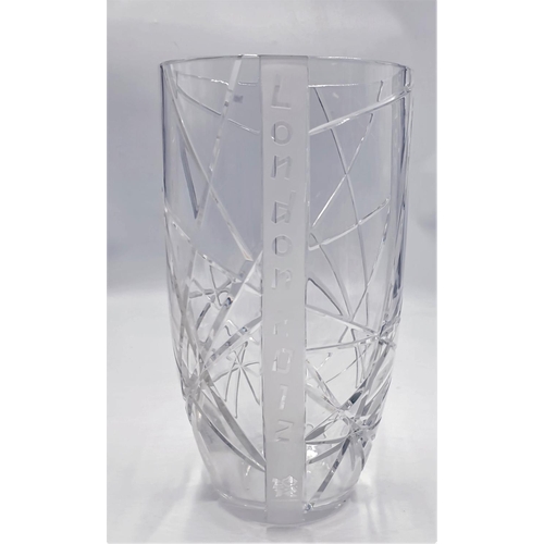 135 - WATERFORD CRYSTAL Large 35cm VASE (Made For The London Olympic Games 2012)