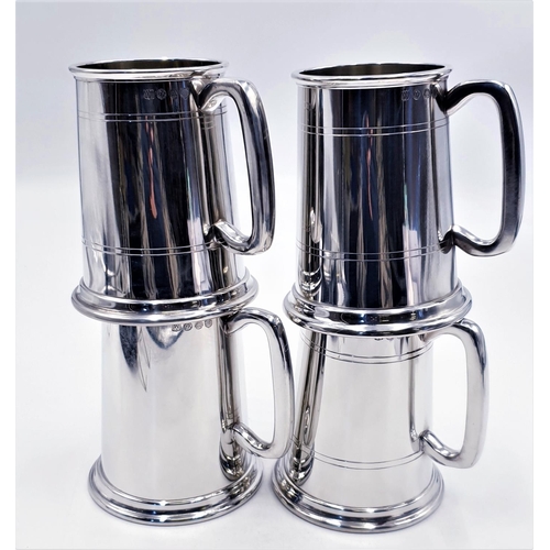 137 - PEWTER TANKARDS (4)  (All Boxed)