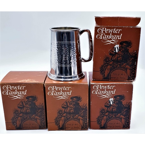 138 - PEWTER TANKARDS (4)  (All Boxed)