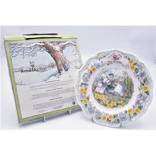 154 - ROYAL DOULTON CHINA 20cm Dia PLATE 'THE OUTING' (A Series Of Four Surprise Outing Plates) FROM THE B... 