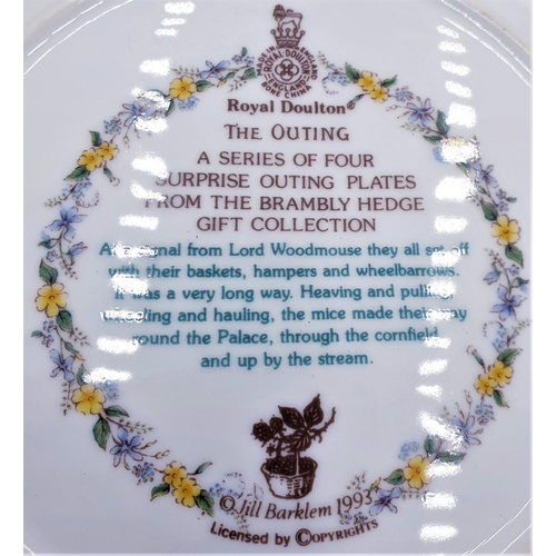 154 - ROYAL DOULTON CHINA 20cm Dia PLATE 'THE OUTING' (A Series Of Four Surprise Outing Plates) FROM THE B... 