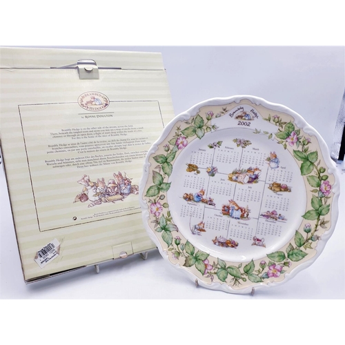 156 - ROYAL DOULTON CHINA 26.5 cm Dia PLATE SPRING ' 2002 (A Series Of Four Seasonal Calendar Plates) FROM... 