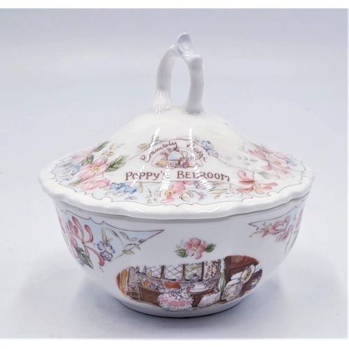 163 - ROYAL DOULTON CHINA LIDDED POT 'POPPY'S BEDROOM' FROM THE BRAMBLY HEDGE GIFT COLLECTION